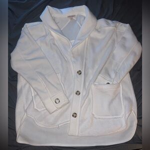 White Soft Fleece Jacket